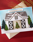 Spellbinders - Country Christmas Collection - Dies - Country Christmas Barn-ScrapbookPal