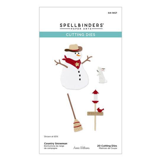 Spellbinders - Country Christmas Collection - Dies - Country Snowman-ScrapbookPal
