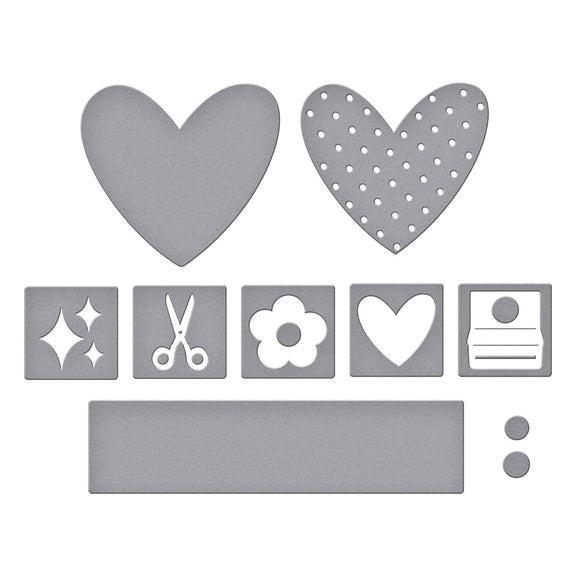 Spellbinders - Crafty Babe Collection - Dies - Labels & Icons-ScrapbookPal