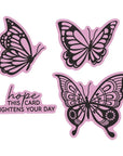 Spellbinders - Create Your Way Everyday Collection - Letterpress + Foil Plate & Dies - Bright Butterflies-ScrapbookPal