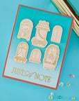 Spellbinders - Create Your Way Everyday Collection - Letterpress + Foil Plate - Timeless Greetings-ScrapbookPal