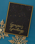 Spellbinders - Create Your Way Holiday Collection - Letterpress + Foil Plate & Dies - Winter Peace-ScrapbookPal