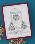 Spellbinders - Create Your Way Holiday Collection - Registration Press + Foil Plate & Dies - Festive Evergreens-ScrapbookPal