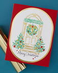 Spellbinders - Create Your Way Holiday Collection - Registration Press + Foil Plate & Dies - Festive Evergreens-ScrapbookPal