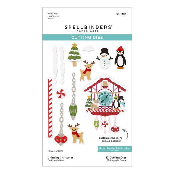 Spellbinders - Cuckoo Cottage Collection - Dies - Chiming Christmas-ScrapbookPal