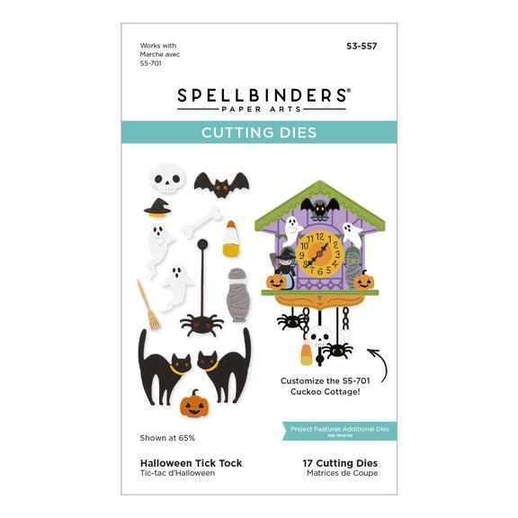 Spellbinders - Cuckoo Cottage Collection - Dies - Halloween Tick Tock-ScrapbookPal