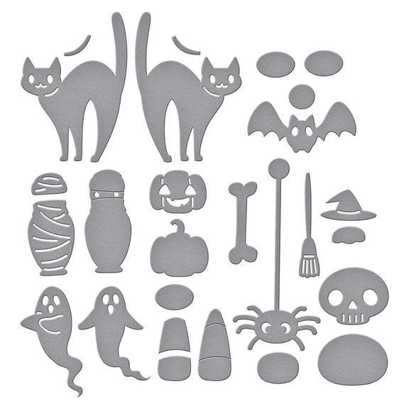 Spellbinders - Cuckoo Cottage Collection - Dies - Halloween Tick Tock-ScrapbookPal