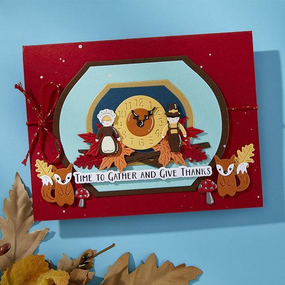 Spellbinders - Cuckoo Cottage Collection - Press Plate &amp; Dies - Cuckoo Cottage Sentiments-ScrapbookPal