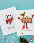 Spellbinders - Dancin' Christmas Collection - Clear Stamps - Dancin' Christmas Sentiments-ScrapbookPal