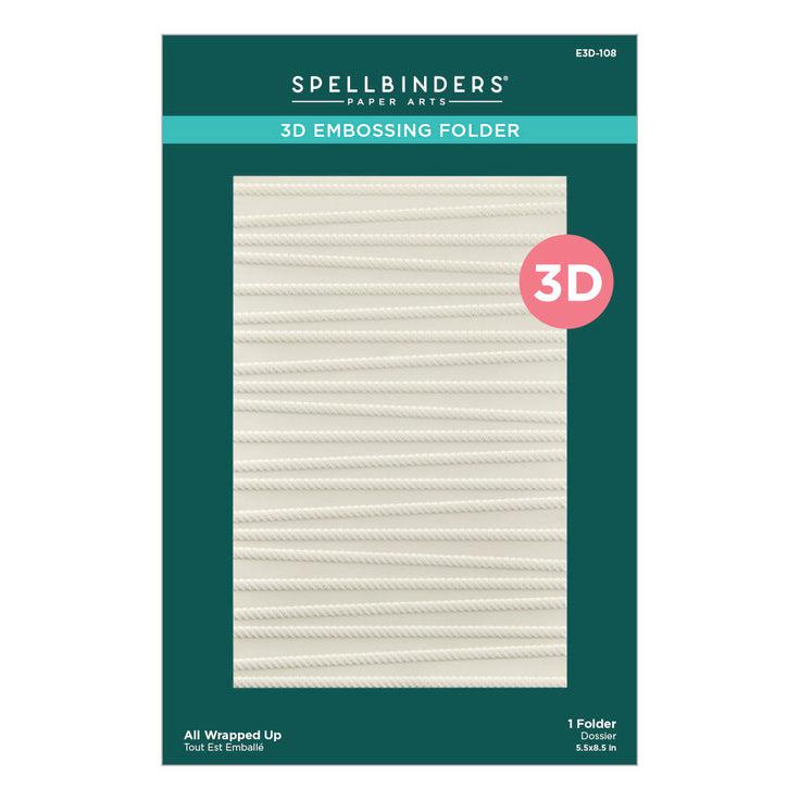 Spellbinders - Dancin' Christmas Friends Collection - 3D Embossing Folder - All Wrapped Up-ScrapbookPal