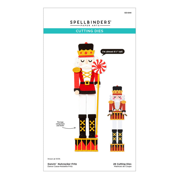 Spellbinders - Dancin&#39; Christmas Friends Collection - Dies - Dancin&#39; Nutcracker Fitz-ScrapbookPal