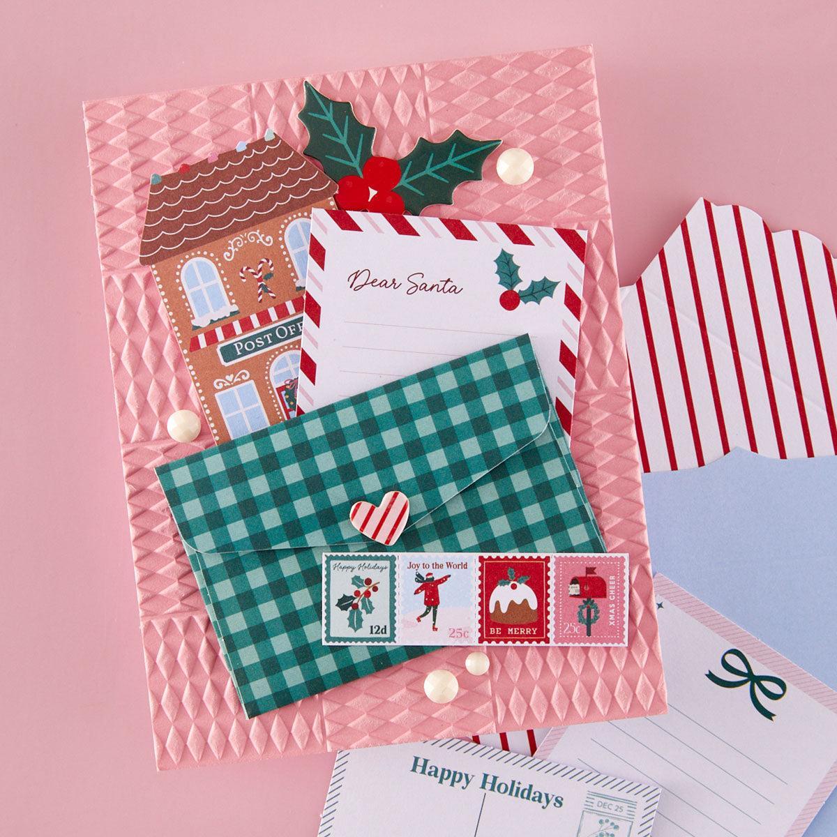 Spellbinders - Dear Santa Collection - 3D Embossing Folder - Diamond Blocks-ScrapbookPal