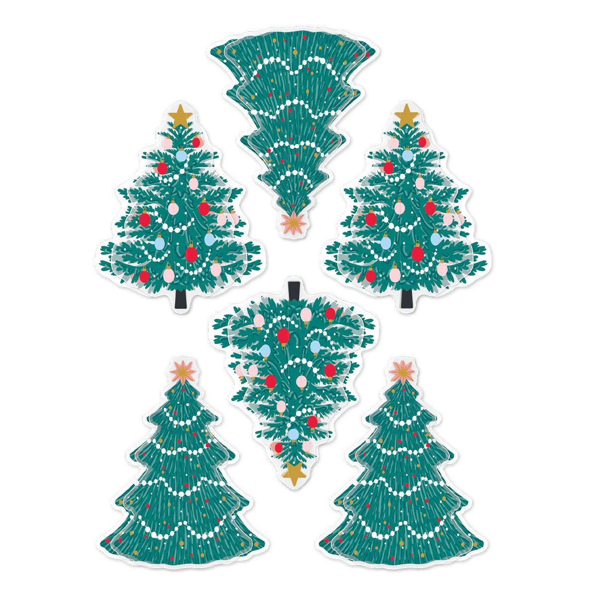 Spellbinders - Dear Santa Collection - Dimensional Stickers - Christmas Trees-ScrapbookPal