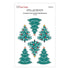 Spellbinders - Dear Santa Collection - Dimensional Stickers - Christmas Trees-ScrapbookPal