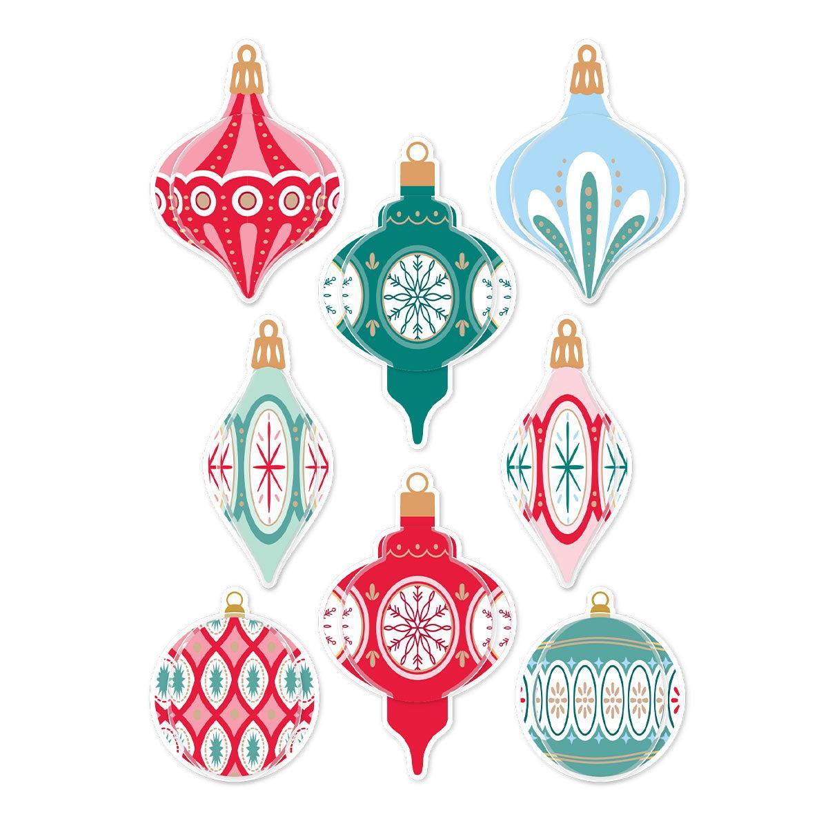 Spellbinders - Dear Santa Collection - Dimensional Stickers - Ornaments-ScrapbookPal