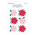 Spellbinders - Dear Santa Collection - Dimensional Stickers - Poinsettias-ScrapbookPal
