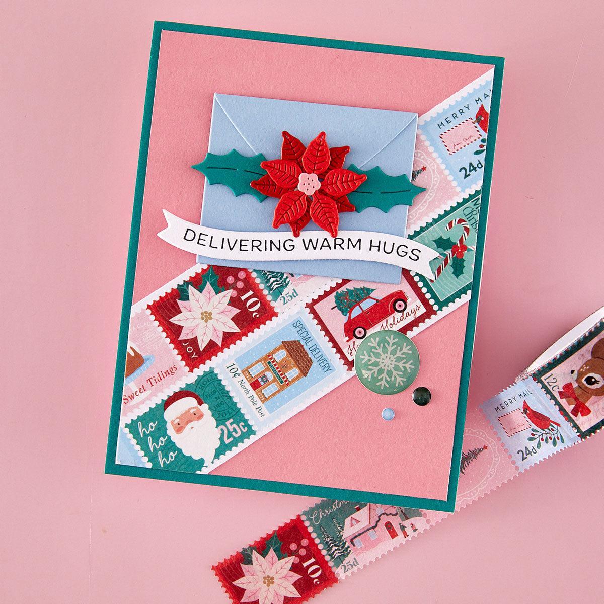 Spellbinders - Dear Santa Collection - Washi Tape - Postage Stamp-ScrapbookPal