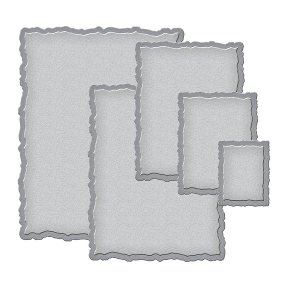 Spellbinders - Dies - Nestabilities Deckled Rectangles LG-ScrapbookPal