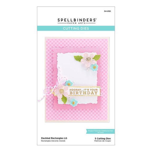 Spellbinders - Dies - Nestabilities Deckled Rectangles LG-ScrapbookPal