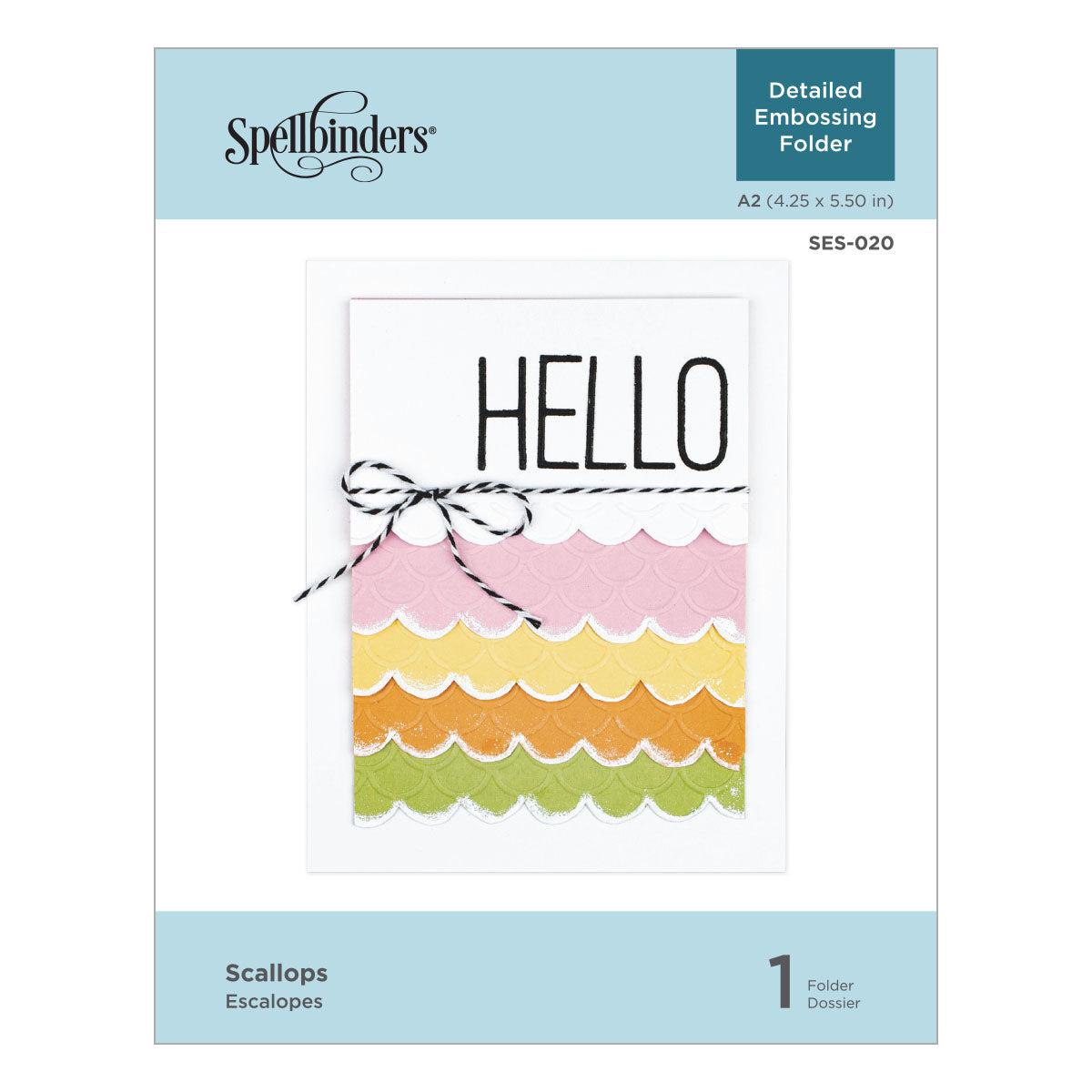 Spellbinders - Embossing Folder - Scallops-ScrapbookPal