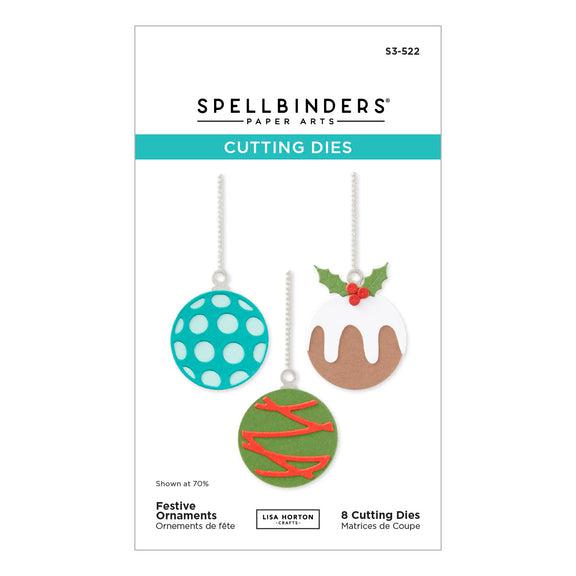 Spellbinders - Essential Holiday Collection - Dies - Festive Ornament-ScrapbookPal