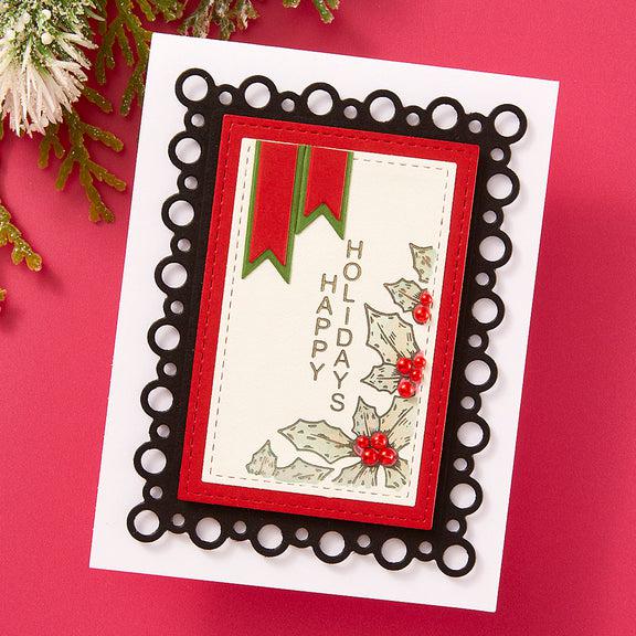 Spellbinders - Essential Holiday Collection - Dies - Nested Tree Frame-ScrapbookPal