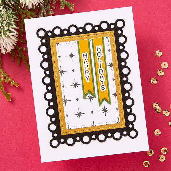 Spellbinders - Essential Holiday Collection - Dies - Nested Tree Frame-ScrapbookPal