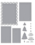 Spellbinders - Essential Holiday Collection - Dies - Nested Tree Frame-ScrapbookPal