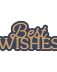 Spellbinders - Essentially Yours Sentiments Collection - Dies - Layered Best Wishes-ScrapbookPal