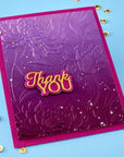 Spellbinders - Essentially Yours Sentiments Collection - Dies - Layered Thank You-ScrapbookPal