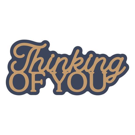 Spellbinders - Essentially Yours Sentiments Collection - Dies - Layered Thinking of You-ScrapbookPal