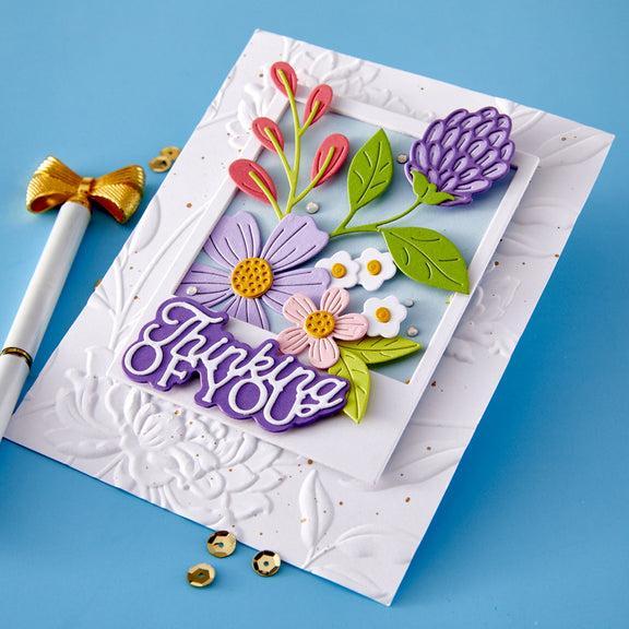 Spellbinders - Essentially Yours Sentiments Collection - Dies - Layered Thinking of You-ScrapbookPal