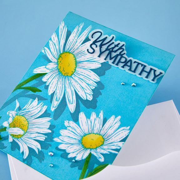 Spellbinders - Essentially Yours Sentiments Collection - Dies - Layered With Sympathy-ScrapbookPal