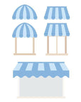 Spellbinders - Everyday City Holiday Collection - Dies - Everyday Awnings-ScrapbookPal