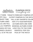 Spellbinders - Fall Adventures Collection - Clear Stamps - All About Fall-ScrapbookPal