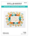 Spellbinders - Fall Traditions Collection - Embossing Folder - Falling Leaves-ScrapbookPal