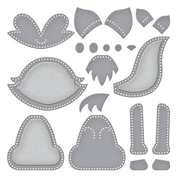 Spellbinders - Felt Stitch & Create Collection - Dies - Felt Forest Fox-ScrapbookPal