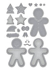 Spellbinders - Felt Stitch & Create Collection - Dies - Felt Gingerbread Boy & Girl-ScrapbookPal