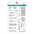 Spellbinders - Flea Market Finds Collection - Clear Stamps - Sign Here-ScrapbookPal