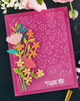 Spellbinders - Floral Reflection Collection - 3D Embossing Folder - Flower Frenzy-ScrapbookPal