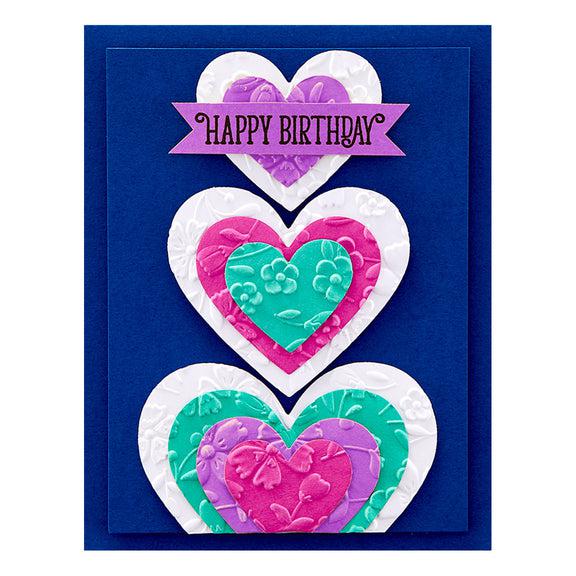 Spellbinders - Floral Reflection Collection - 3D Embossing Folder - Flower Frenzy-ScrapbookPal