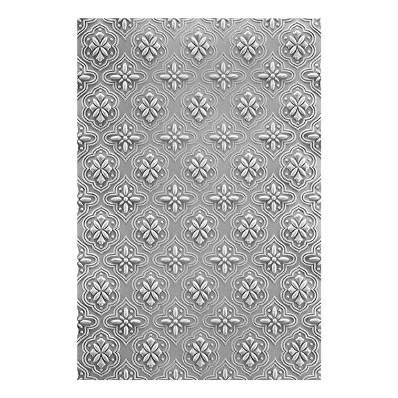 Spellbinders - Floral Reflection Collection - 3D Embossing Folder - Tile Reflection-ScrapbookPal