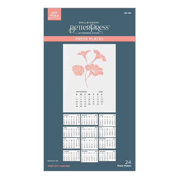 Spellbinders - Florals Through the Year Collection - Press Plates - 2025 DIY Calendar-ScrapbookPal