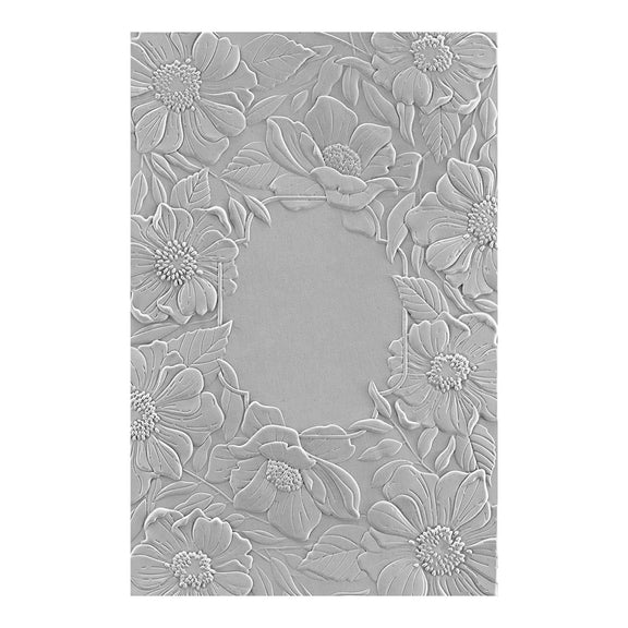 Spellbinders - Four Petal Collection - 3D Embossing Folder - Four Petal Floral