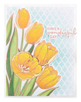 Spellbinders - Four Petal Collection - Stencils - Wonderful Tulips Layered