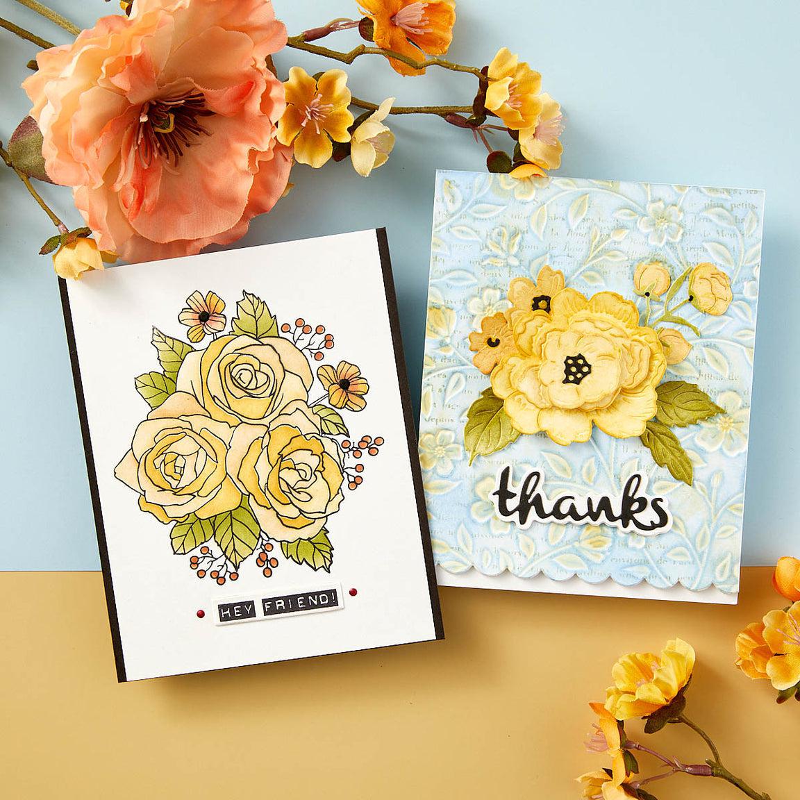 Spellbinders - From the Garden Collection - Clear Stamps &amp; Dies - Garden Party-ScrapbookPal