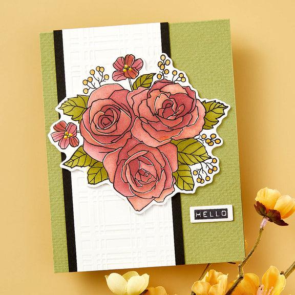 Spellbinders - From the Garden Collection - Clear Stamps, Dies &amp; Stencils Bundle - Garden Party-ScrapbookPal