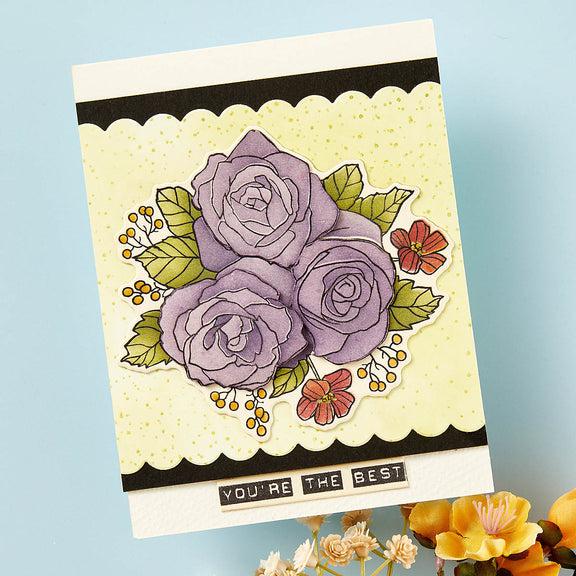 Spellbinders - From the Garden Collection - Clear Stamps, Dies &amp; Stencils Bundle - Garden Party-ScrapbookPal