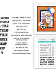 Spellbinders - Game Day Collection - Clear Stamps - All-Star Sentiments-ScrapbookPal