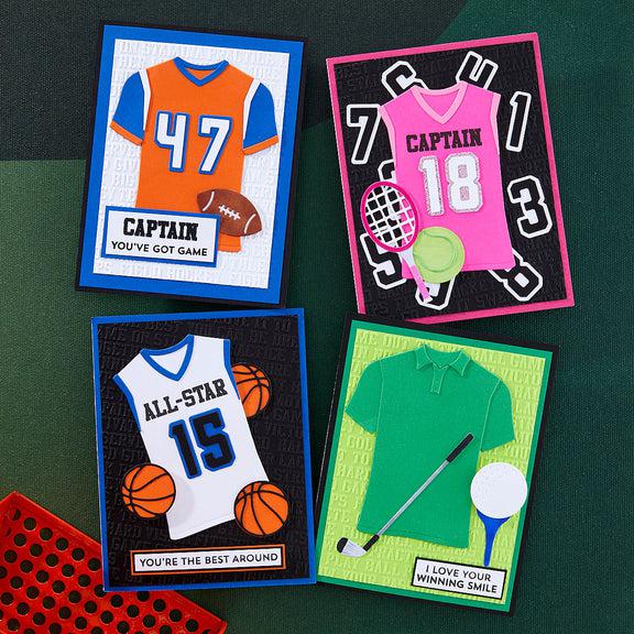 Spellbinders - Game Day Collection - Dies - Athletic Apparel-ScrapbookPal